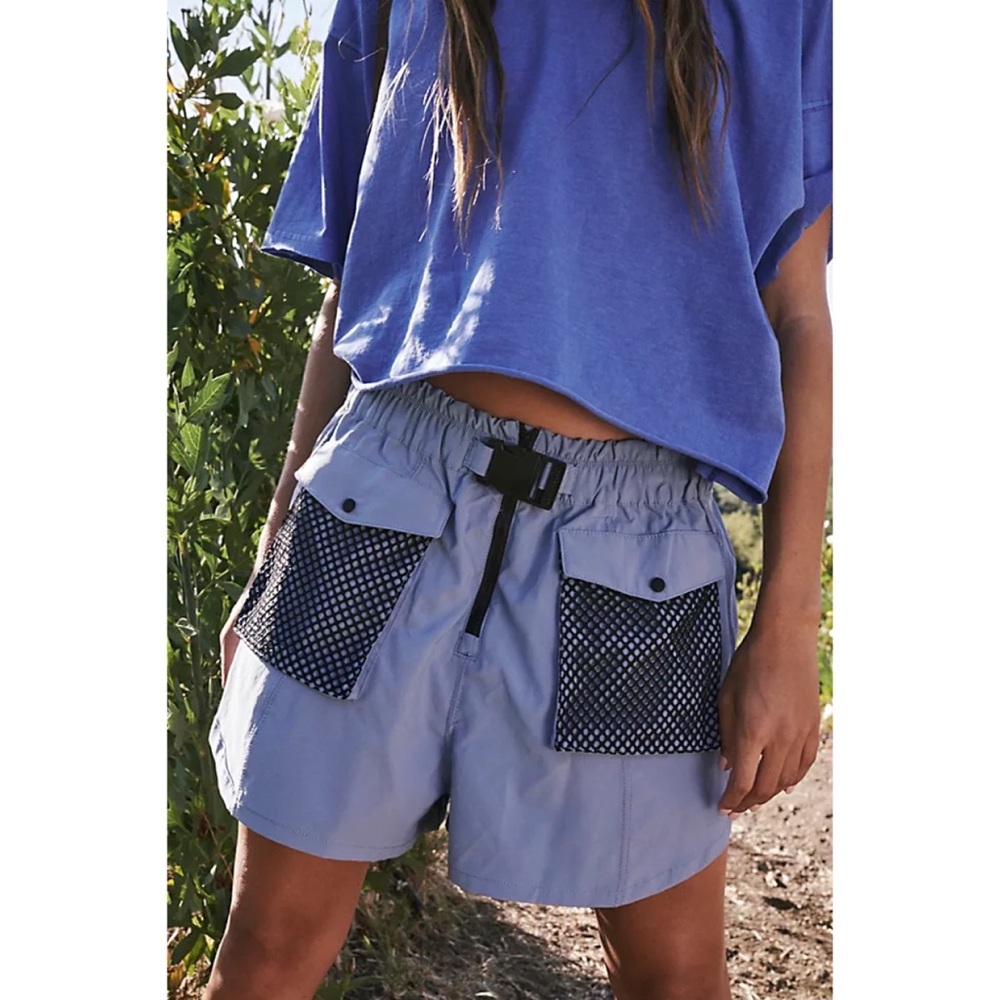 NEW Free People Movement Adventure Shorts in Ceramic Seafoam